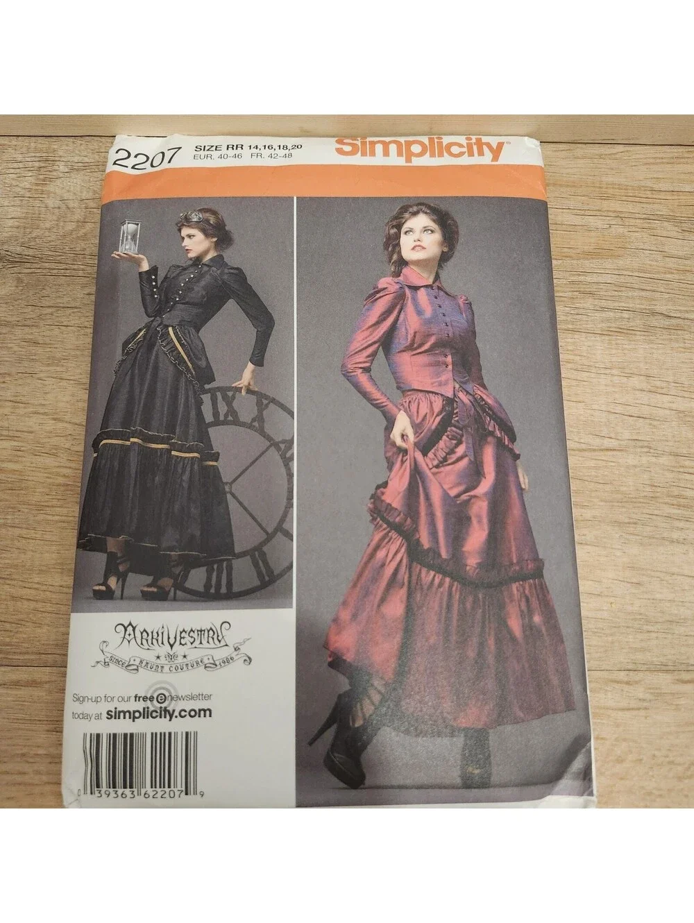 Steampunk Costume Pattern Cosplay Simplicity 2207 Butterick B6114 Sz 14-20 Uncut